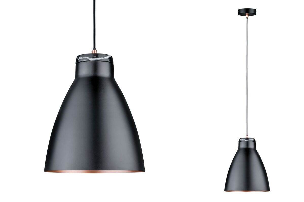 Paulmann Pendelleuchte Neordic Roald, 1-flammige Hängelampe in Schwarz Kupfer, Moderne Hängelampe Produktabbildung 2