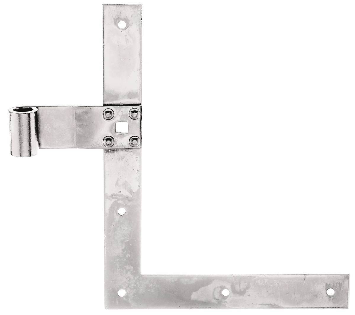 Alberts Fensterladen-Winkelband gerade oben, verzinkt, 200 mm Länge, 250 mm Höhe, Ø 13 mm Produktabbildung