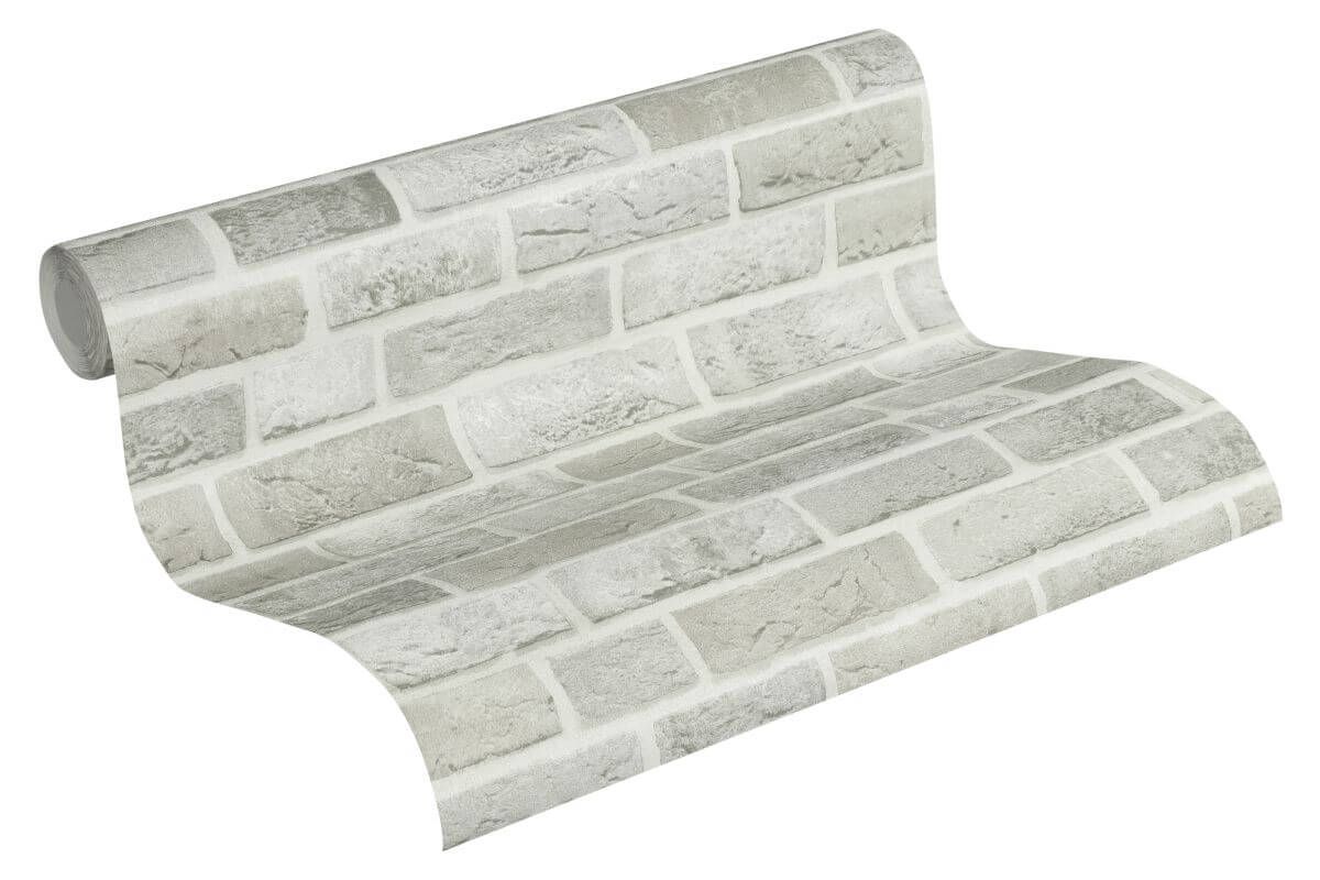 AS Creation Tapete | Steinoptik Grau Weiß | Trendwall Produktabbildung 3