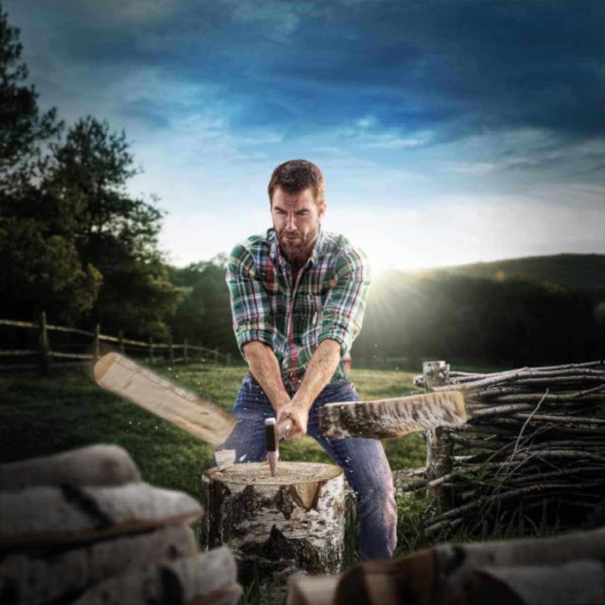 Fiskars Spaltaxt X17-M inkl. Schere, XSharp Axt- und Messerschärfer und K40 Universalmesser Produktabbildung 6