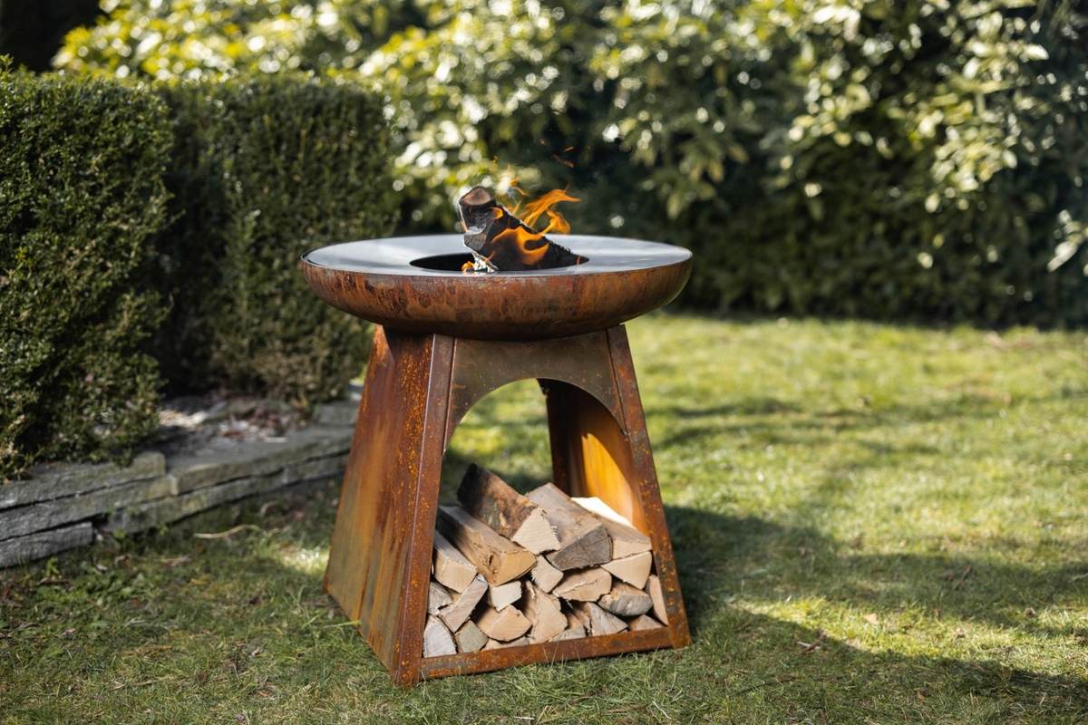 Feu du Jardin Gartenfeuer TOPUP rost mit Edelstahlplatte, Feuerstelle, ohne Grillrost und Schwenkarm Produktabbildung 5