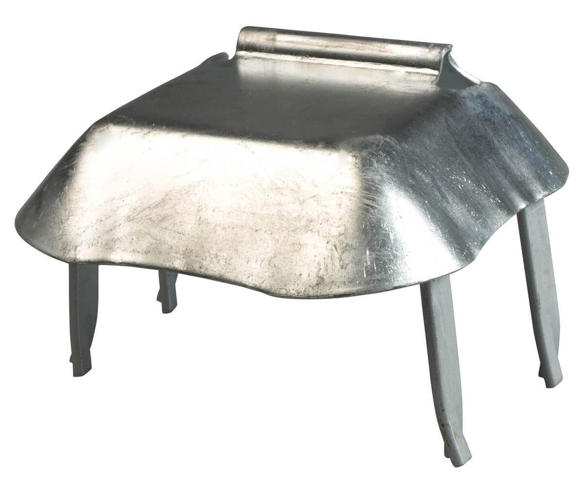 Alberts Auflaufstütze feuerverzinkt, ungelocht, 210 x 205 mm, Stahl, für Einbetonierung Produktabbildung 1