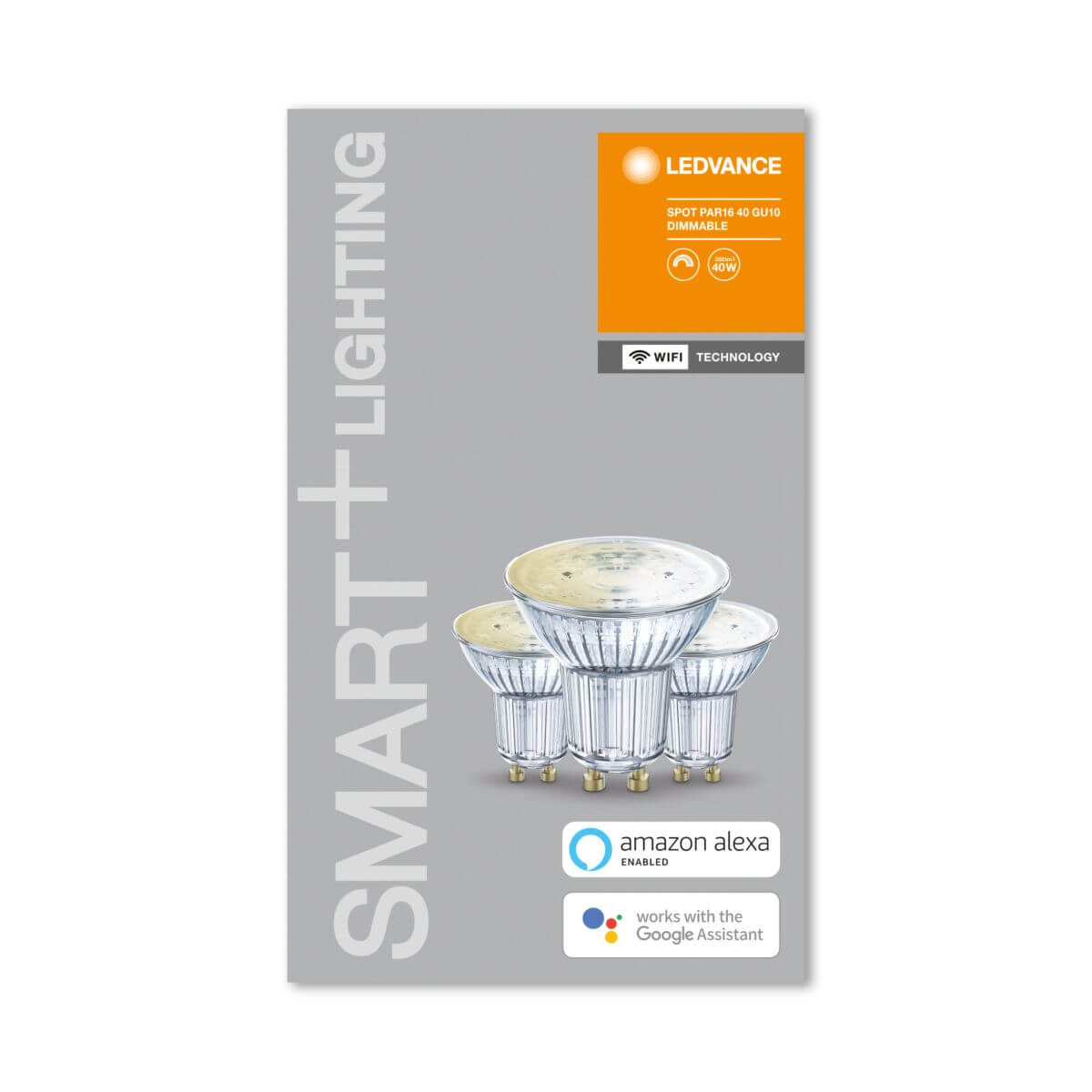 Ledvance 3er-Pack SMART+ WiFi LED GU10, 5 W = 40 W, 350 lm, Warmweiß, 2700 K, Dimmbar Produktabbildung 2