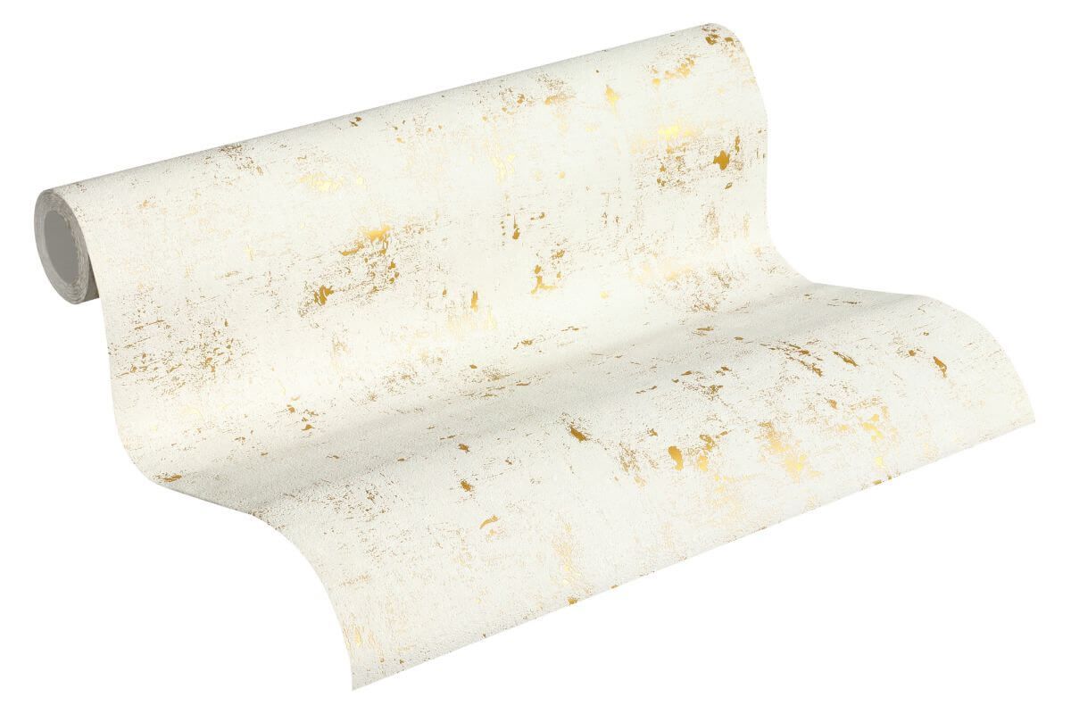 AS Creation Tapete Blooming Weiss Metallic | Vintagetapete Retro Produktabbildung 3