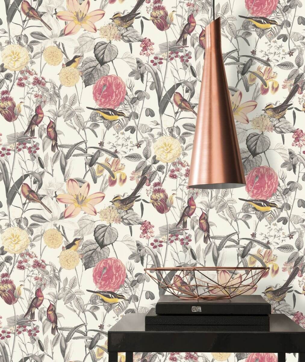 AS Creation Tapete | Blumentapete Gelb Grau Rot | Exotic Life Produktabbildung 3