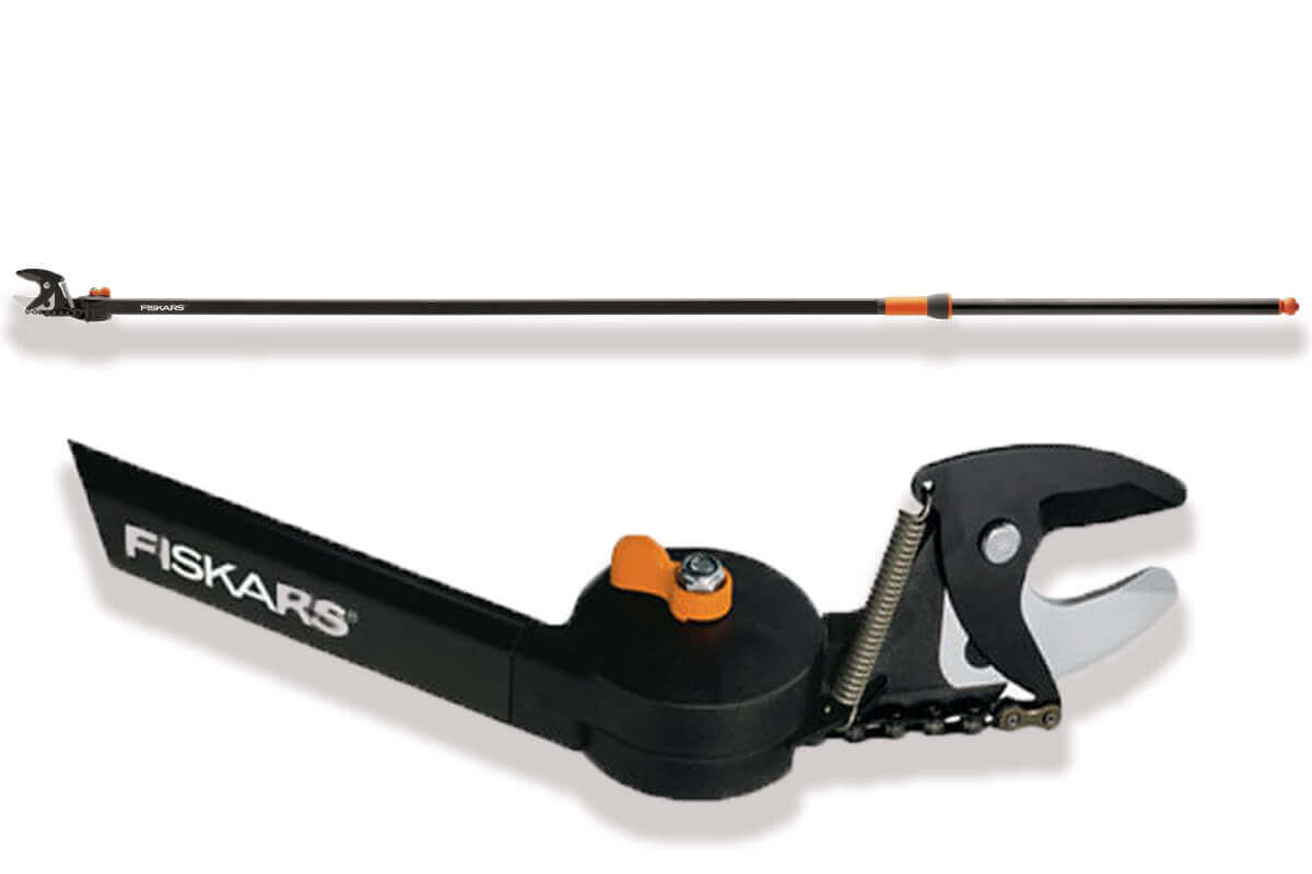 Fiskars lange Schneidgiraffe, bis zu 4 m, drehbarer Schneidkopf, extra hohe Baumschere Produktabbildung