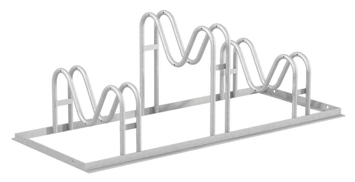 Alberts Fahrradständer Ville, 3 Plätze, Fahrrad-Halter L: 1050 mm Produktabbildung 1