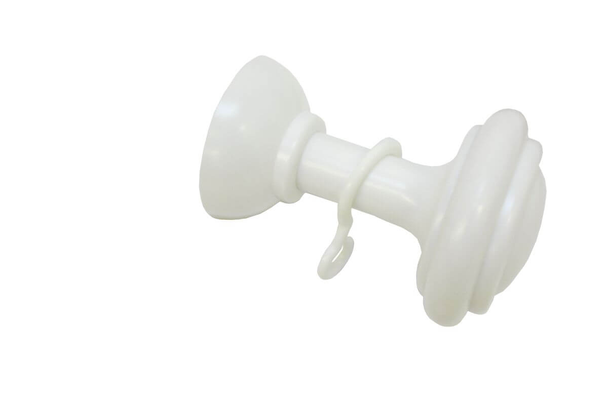 Gardinia Bifo 1 x Schalhalter, Raffhalter, Kunststoff, Weiß Produktabbildung 1