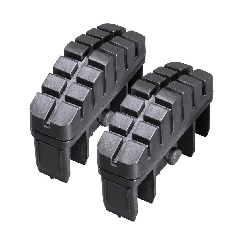 Hailo Fuß Set, für Holm 85 x 25 mm, Schwarz, 2 Füße Produktabbildung 1