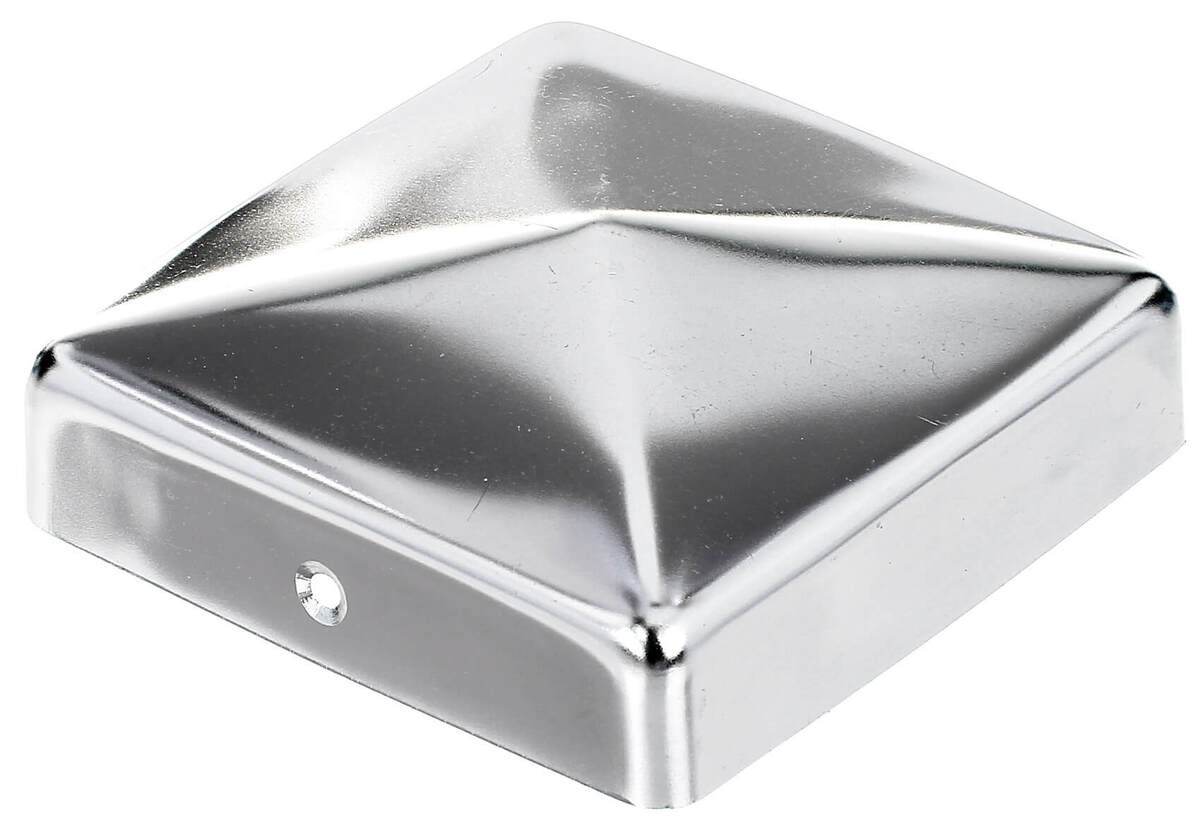 Alberts Pfostenkappe für Holzpfosten Eckig, versenkte Schraublöcher, Edelstahl, Abdeckkappe Produktabbildung