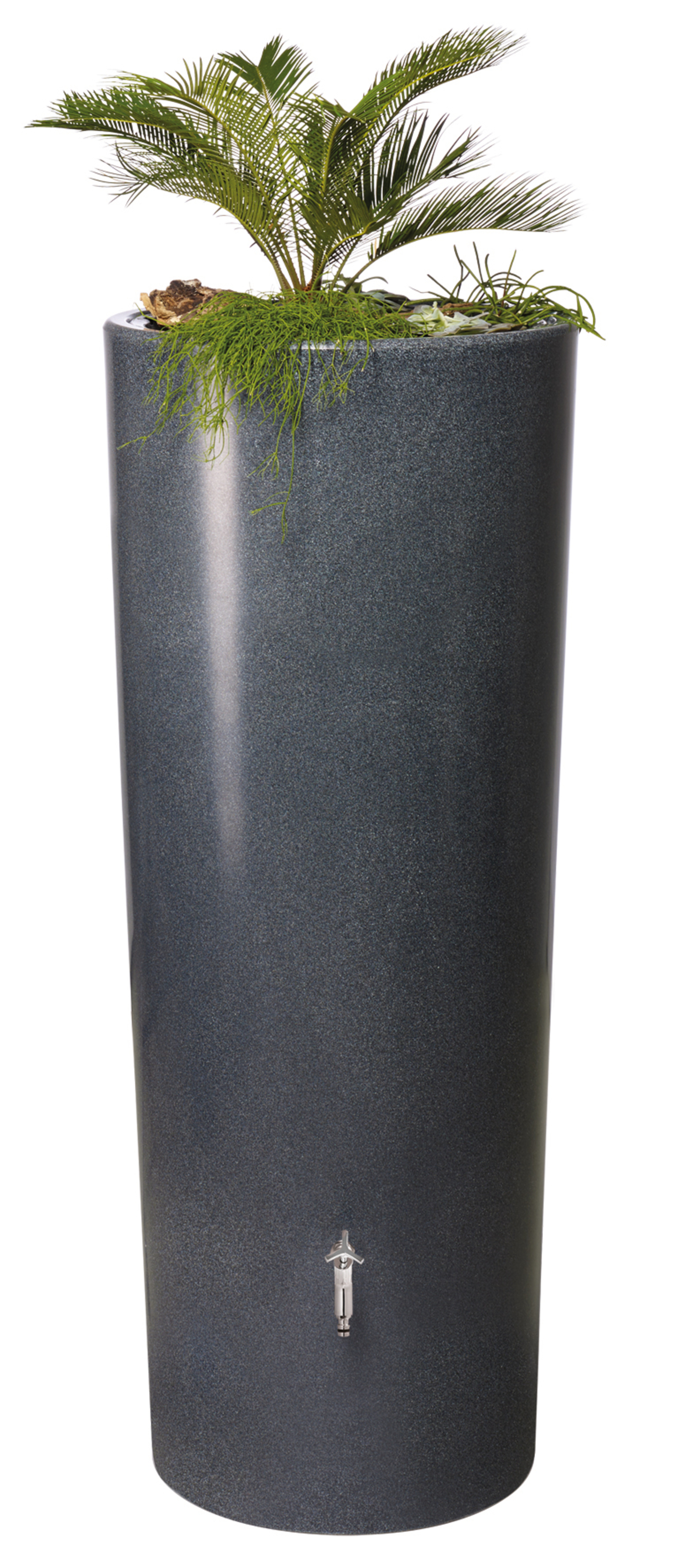 GARANTIA 2in1 Regenspeicher STONE, 350 Liter, lava, mit Pflanzschale, Natursteinoptik, Regenspeicher Produktabbildung