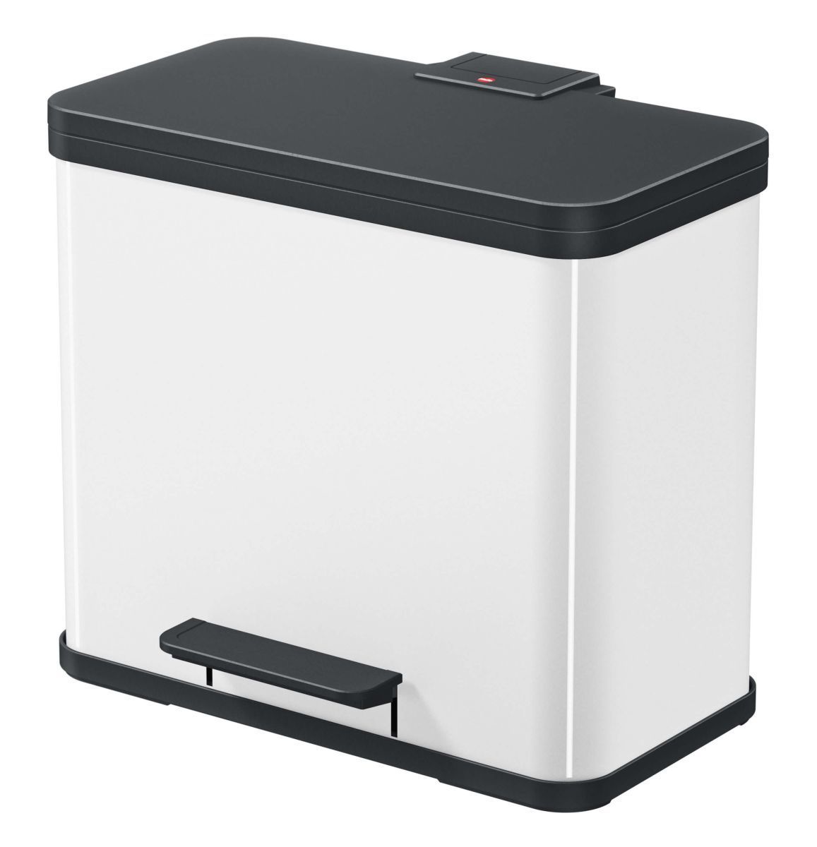 Hailo Öko trio PLUS L Tret-Abfalltrenner 3x 9 l, Soft Close, Mülltrenner, Mülleimer in Edelstahl Produktabbildung 6