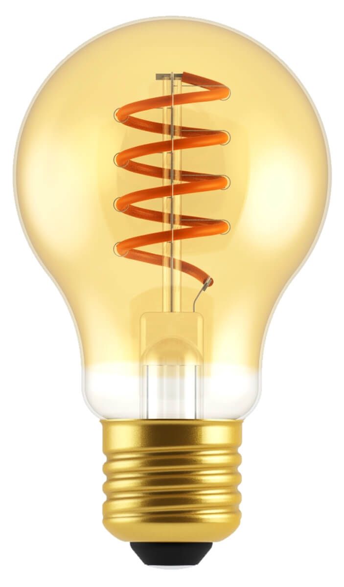 Blulaxa LED Filament Vintage Lampe Birnenform, 5W = 25W, E27, 250 lm, extra warmweiß (1800 K) Produktabbildung 1