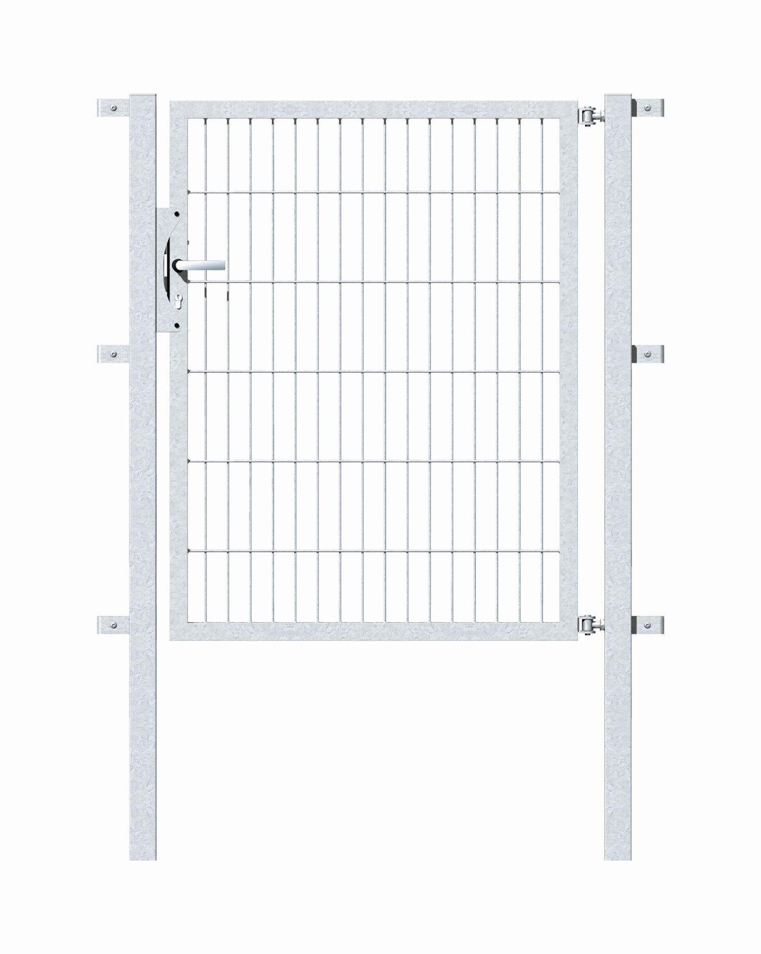 Alberts Stabgitter-Einzeltor feuerverzinkt, 100 x 120 cm, Pfosten 60 x 60 mm, DIY Montage Produktabbildung