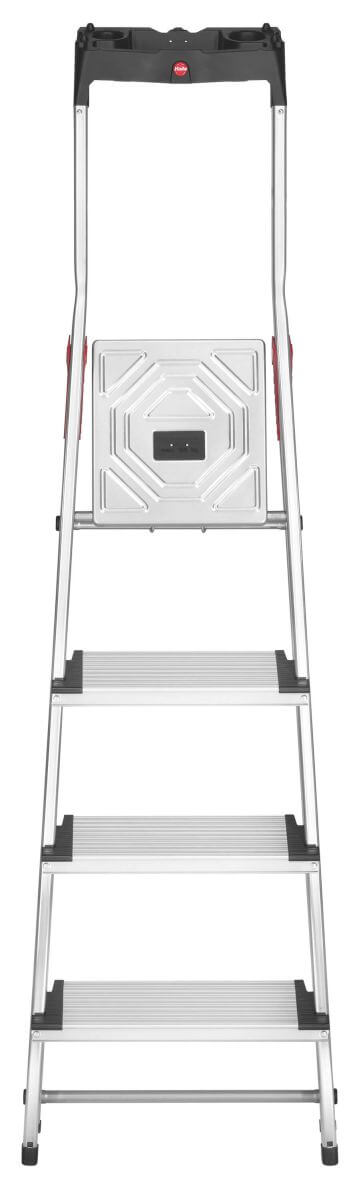 Hailo Set aus L80 Alu-Sicherheits-Haushaltsleiter ComfortLine, 4-stufig + EasyClix Garden, Size L Produktabbildung 3