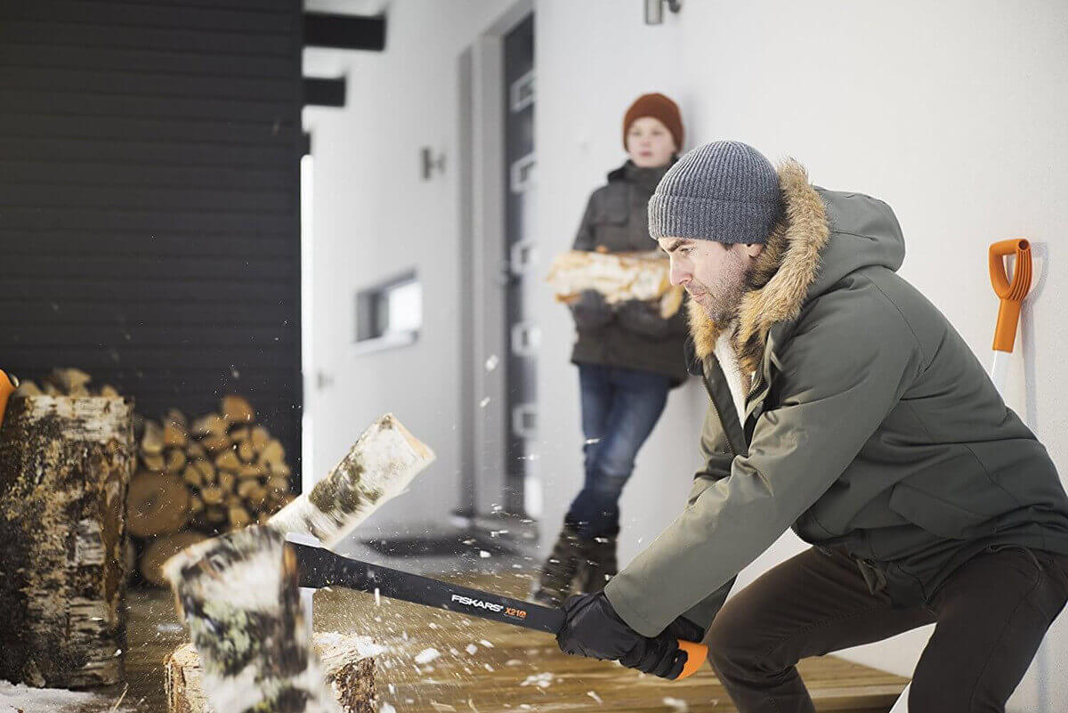 Fiskars-Set Spaltaxt X21-L mit Axtschärfer | Große Axt inkl Xsharp Produktabbildung 7