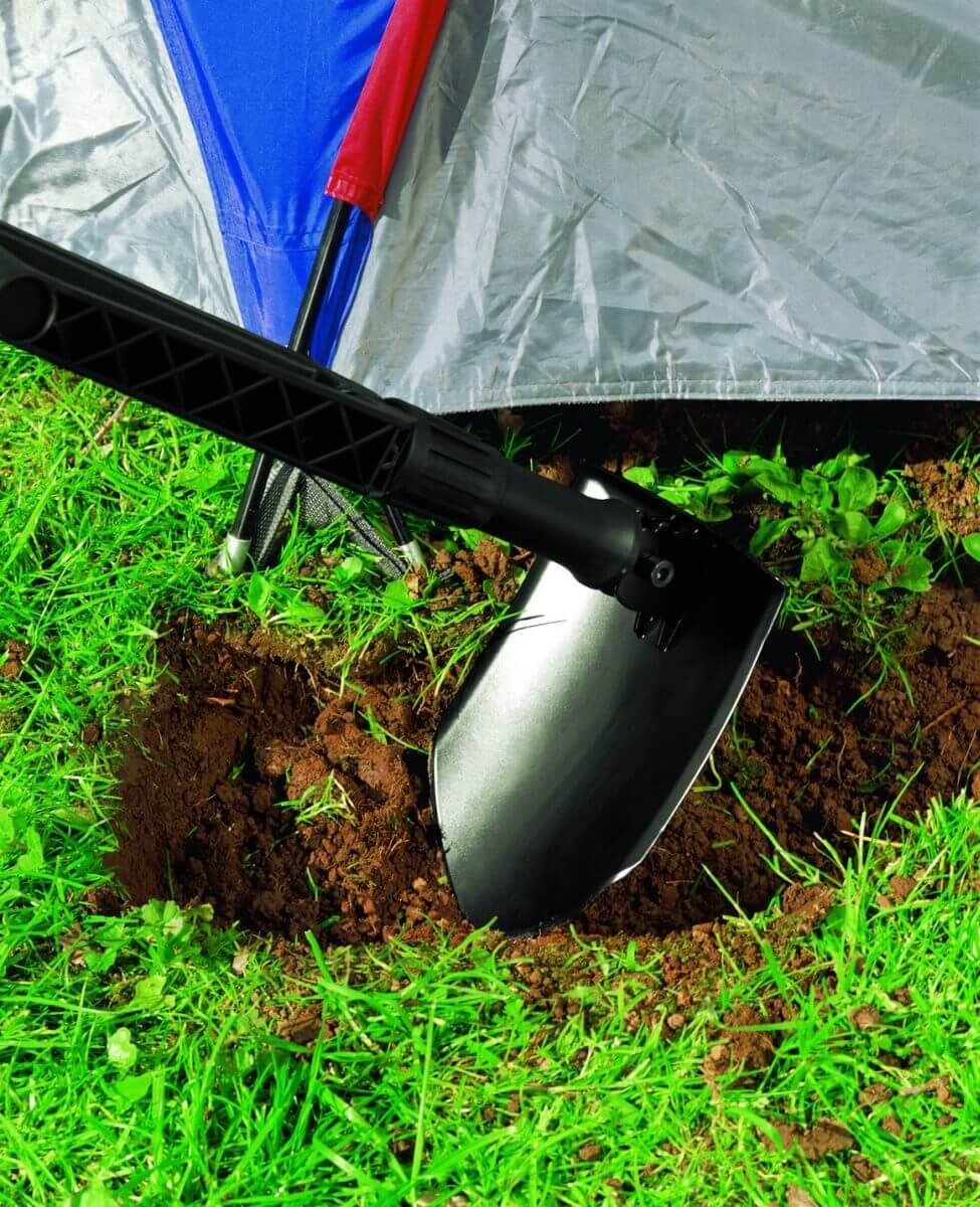 Fiskars Set - Klappspaten inklusive Handschuhe | Klappbare Schaufel, Spaten | Schwarz Produktabbildung 5