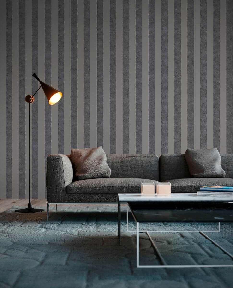 AS Creation Tapete | Streifentapeten Beige Grau Schwarz | Trendwall Produktabbildung 6