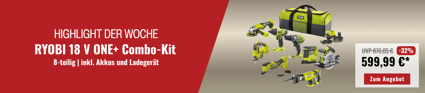 Highlight der Woche: Ryobi Combo Kit