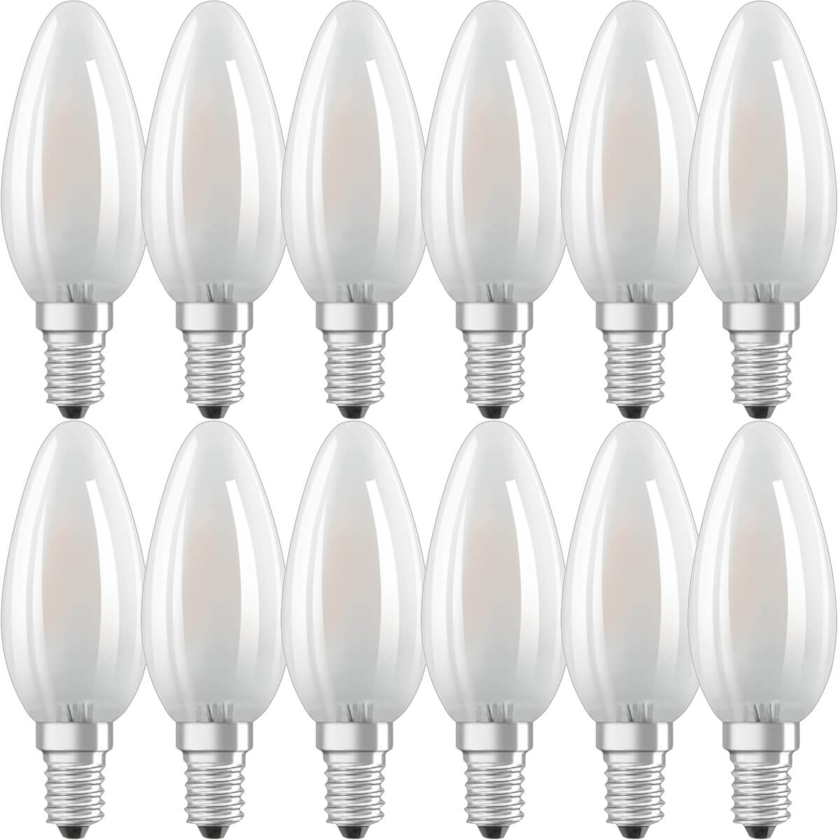 Osram 12er Pack LED SUPERSTAR Classic B 25, 4W = 25W, 250 lm, E14, Matt, Warmweiß (2700 K) Produktabbildung 2