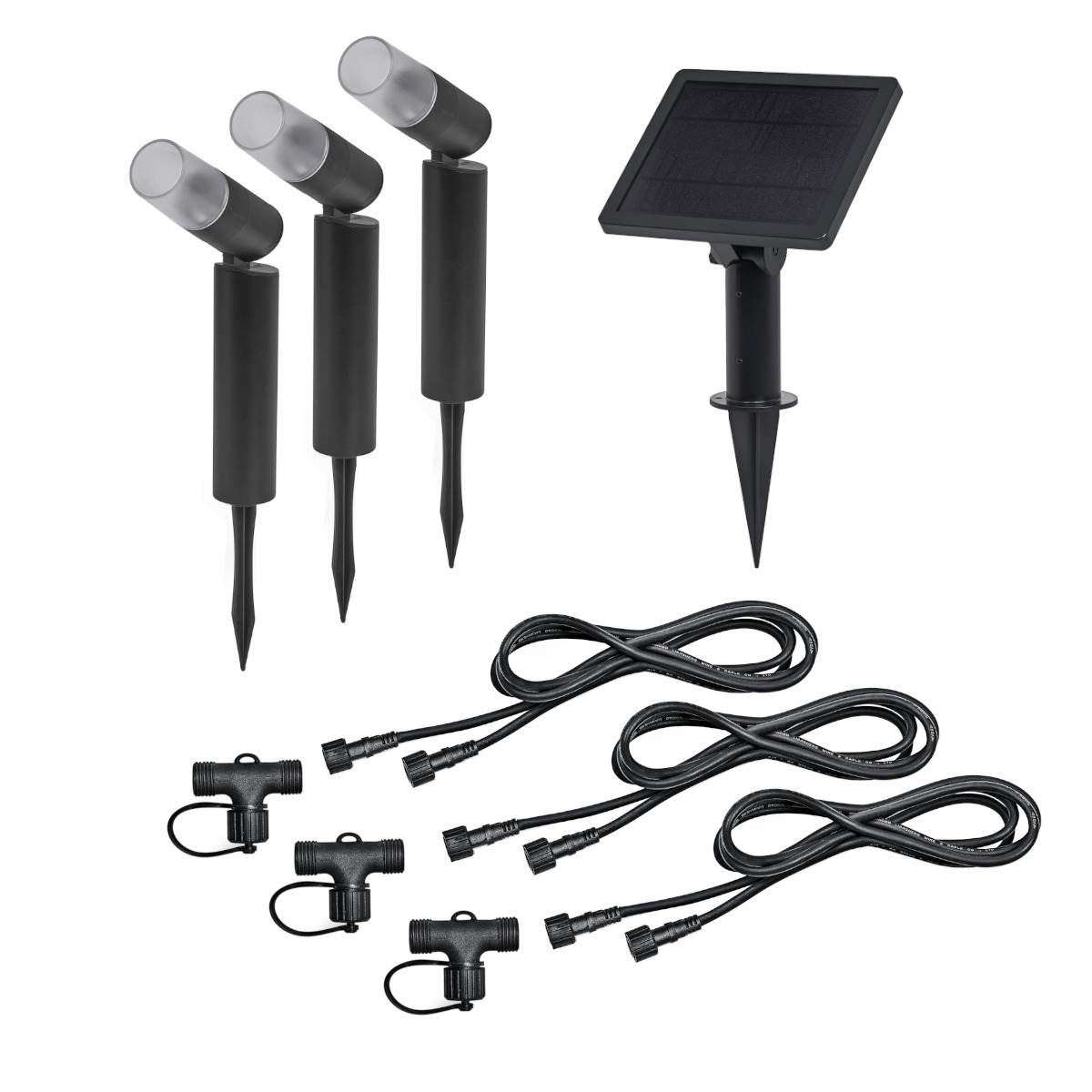 LEDVANCE Endura Hybrid Rota Spike Bundle, 12 V LED-Erdspießleuchte mit Solarpanel und Connector Produktabbildung