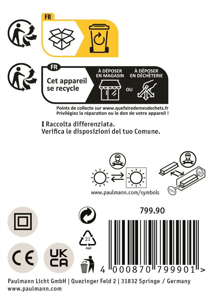 Paulmann LED Deckenleuchte Tulga in Anthrazit 32,5W 2000lm Produktabbildung 13