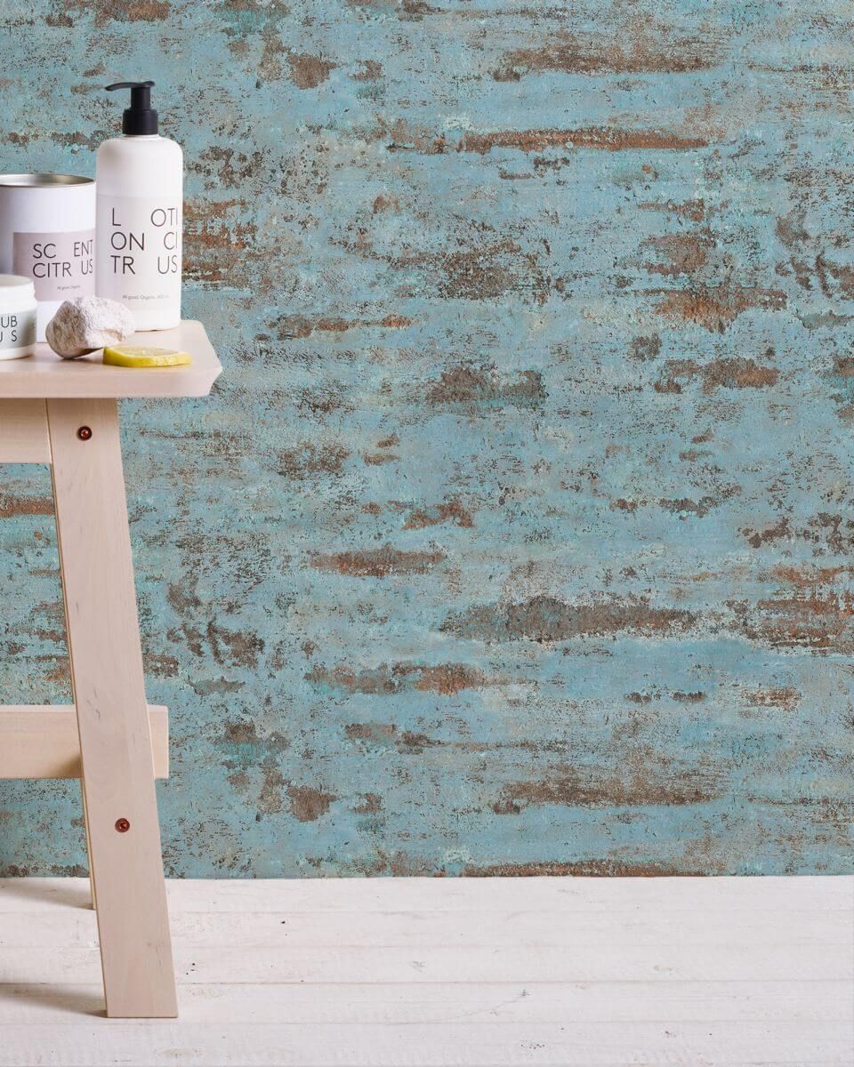 AS Creation Tapete | Steinoptik Blau Grün Orange | Neue Bude 2.0 Edition 2 Produktabbildung 4