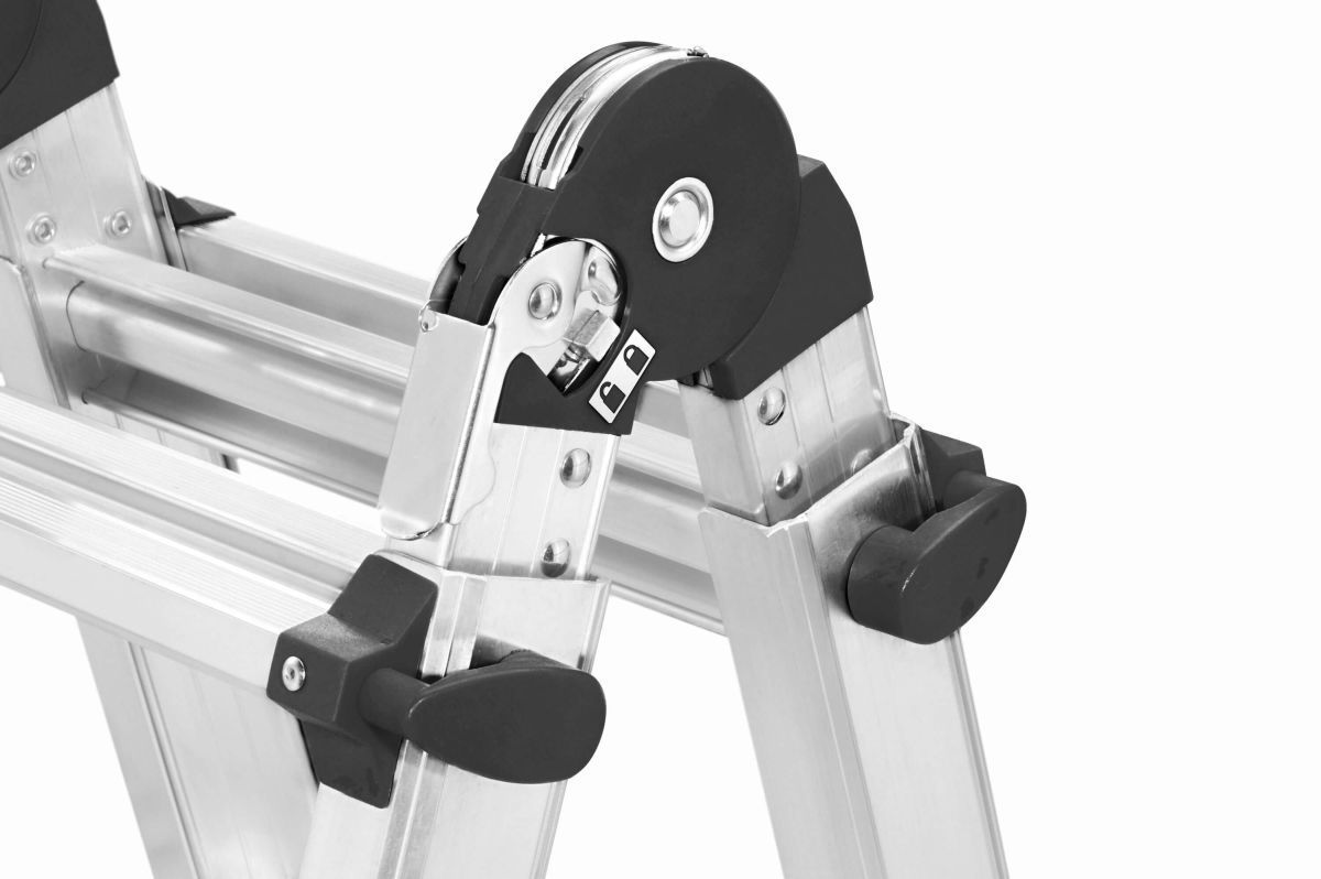 Hailo M80 Alu-Multifunktions-Teleskopleiter in verschiedenen Größen, 4-teilig & zusammenschiebbar Produktabbildung 8