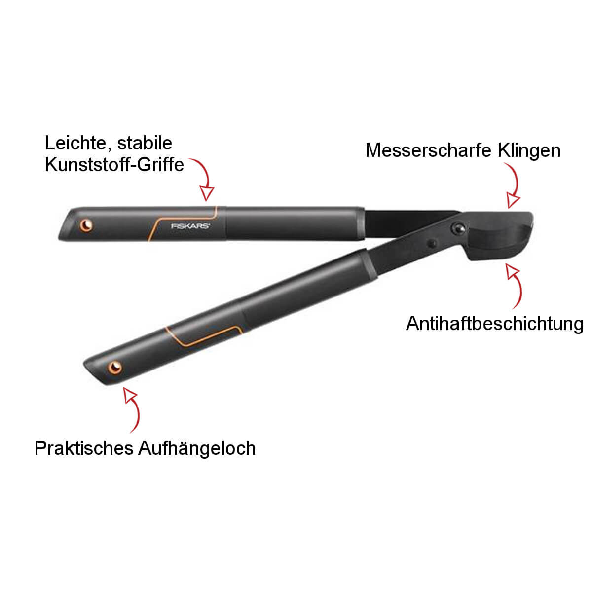 Fiskars Set Schneidgiraffe UPX86 + Baumsäge + L28 & P26 Scheren Produktabbildung 7