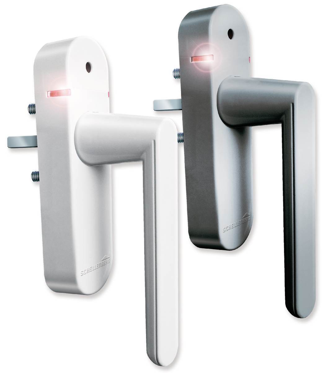 Schellenberg Fenstergriff mit Alarmfunktion, 32-43 mm Stiftlänge, 118 dBA, mit Batterien, Weiß Produktabbildung 9