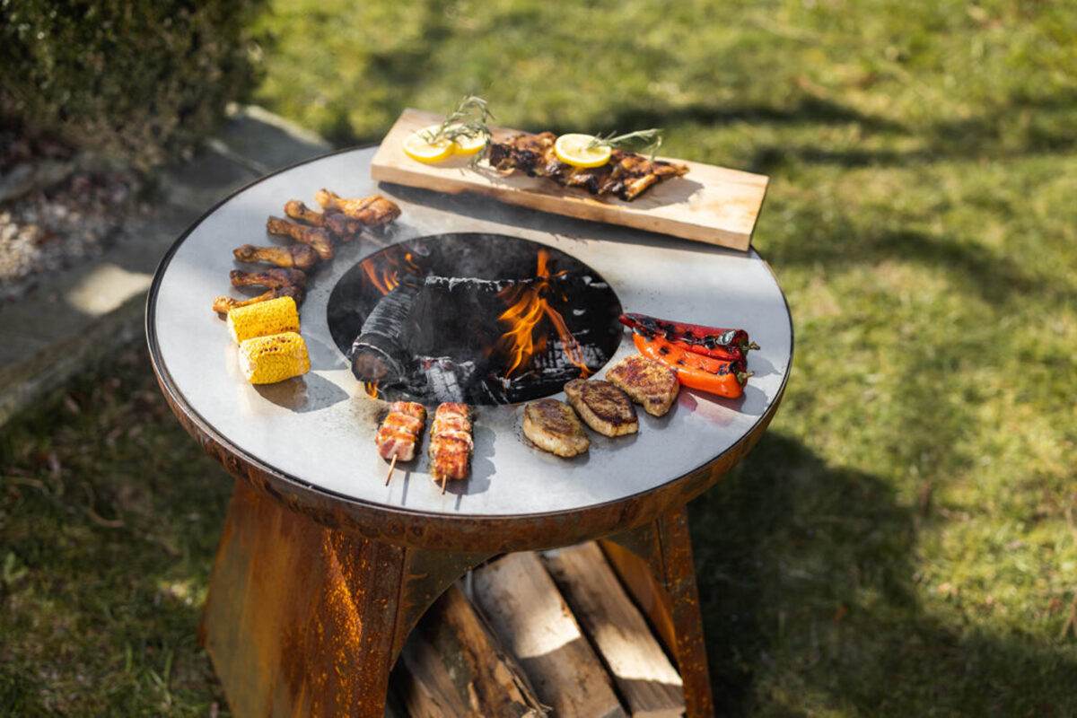 Feu du Jardin Gartenfeuer TOPUP rost mit Edelstahlplatte, Feuerstelle, ohne Grillrost und Schwenkarm Produktabbildung 10