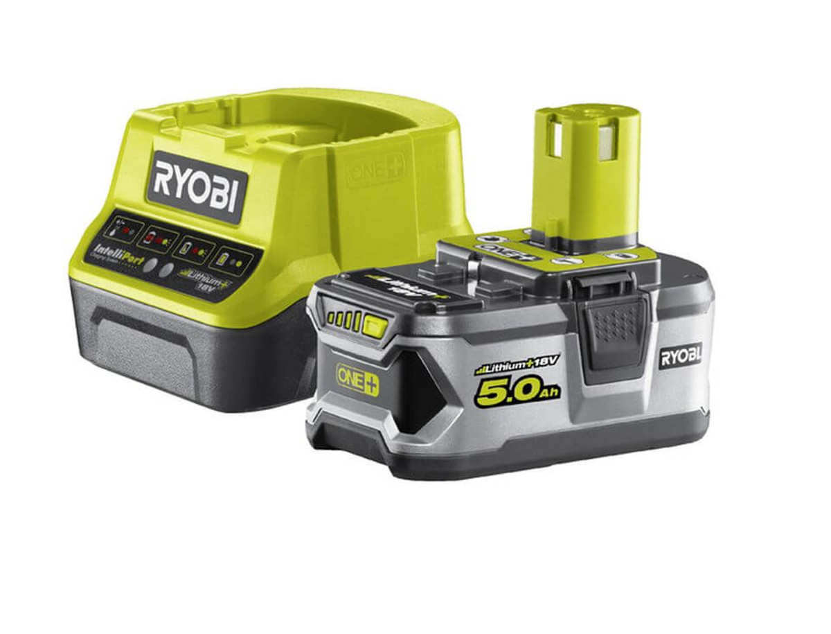Ryobi 5,0 Ah Akku & Schnellladegerät ONE+ 18 V RC18120-150 | Starterset Produktabbildung