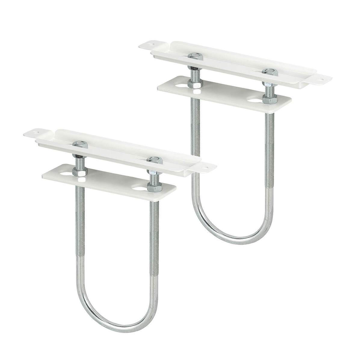 2x siwitec Vario-Heizkörperkonsole weiss, vormontierte Heizkörperkonsole für Rippenheizkörper Produktabbildung