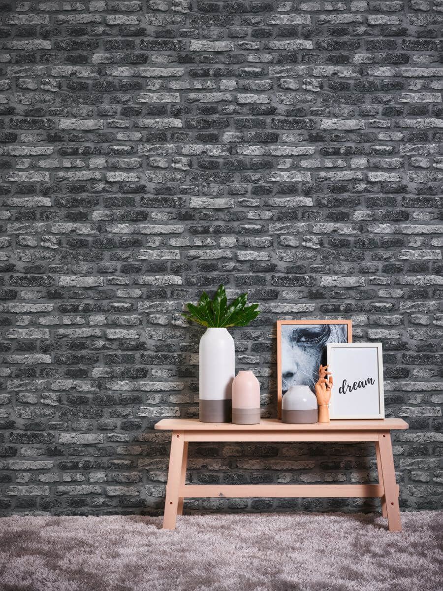 AS Creation Tapete | Steinoptik Grau Schwarz | Il Decoro Produktabbildung 6