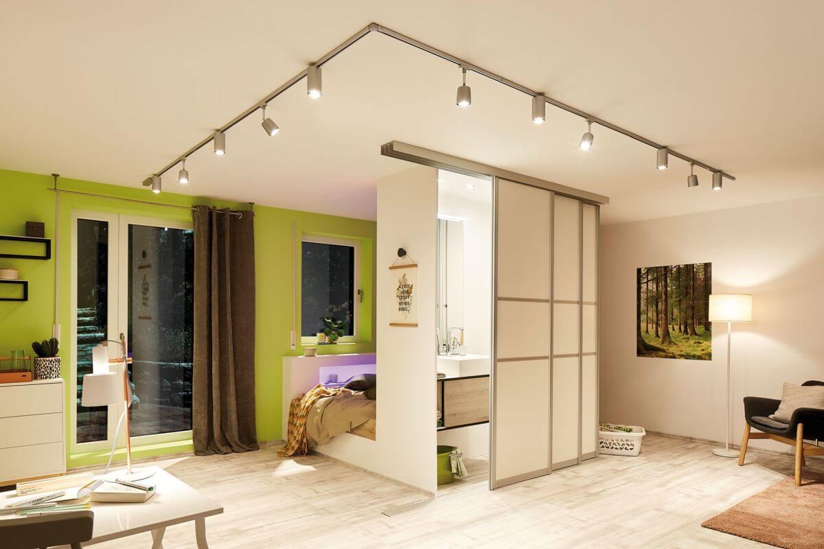 Paulmann URail Spot Cover, max 10W, GU10, ohne Leuchtmittel, 230V LED Schienensystem, Chrom matt Produktabbildung 9