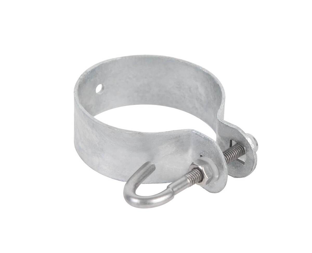 Alberts Befestigungsschelle, Geflechtspannstäbe, Ø 60 mm, feuerverzinkt, stabiler Stahl, langlebig Produktabbildung 1