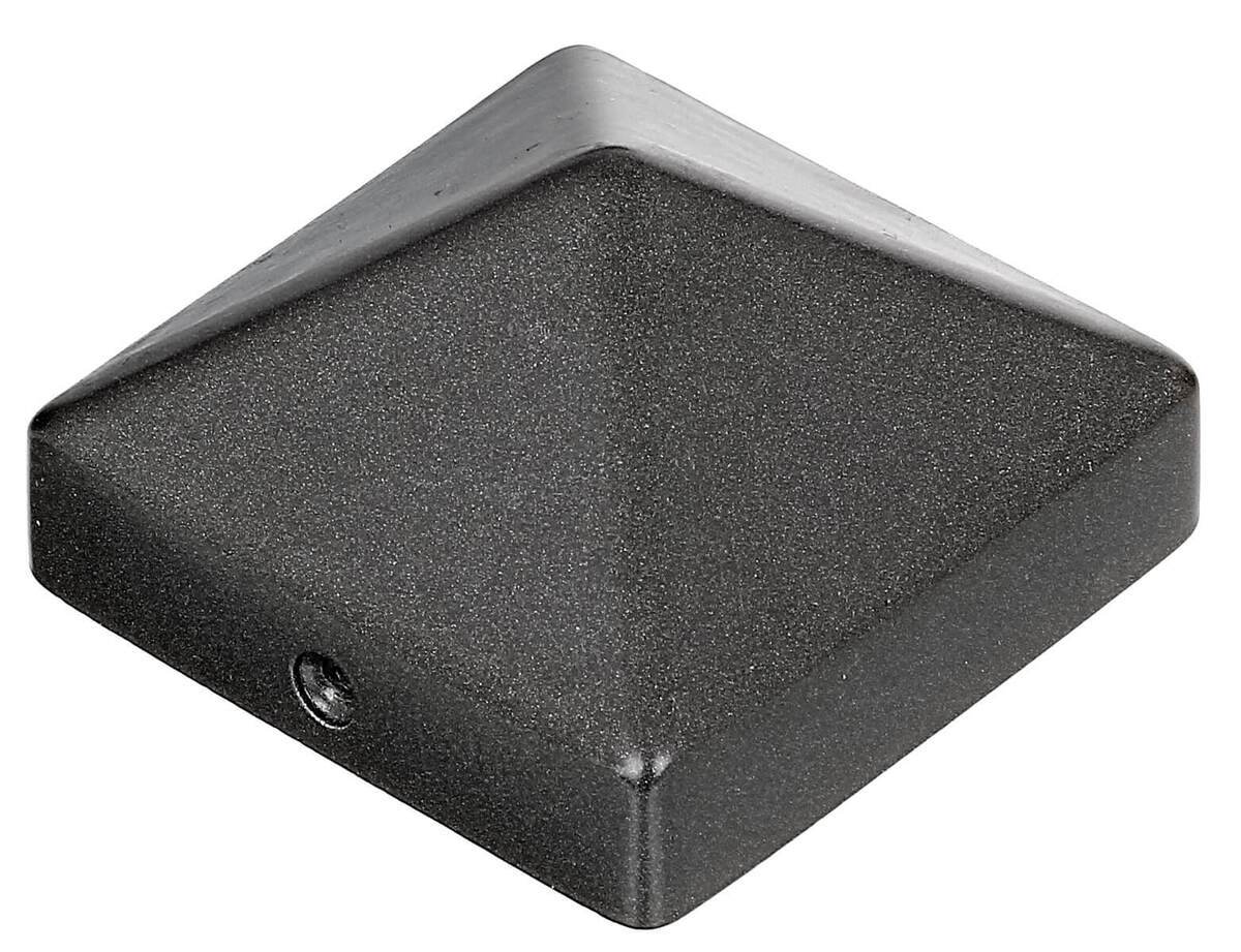 Alberts Pfostenkappe Aluminium anthrazit 70 x 70 mm, Kappe für Holzpfosten, hohe Form Produktabbildung