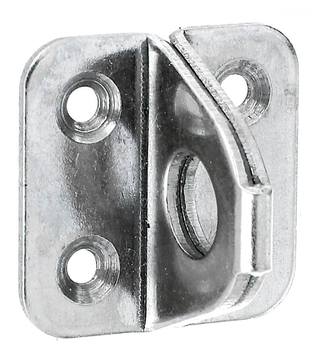 Alberts Edelstahl Öse auf Platte, robust, vielseitig, 35 x 35 mm, perfekt für Konstruktionen Produktabbildung 1