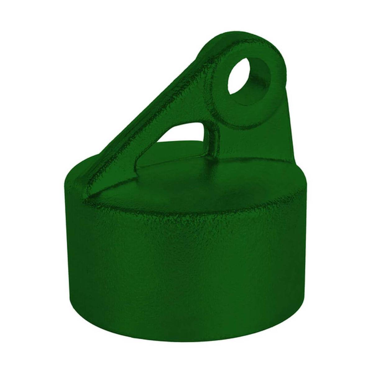 Alberts Strebenkappe, Aluminium, Ø 48 mm, Grün RAL6005, kunststoffbeschichtet, Zaunzubehör Produktabbildung 1