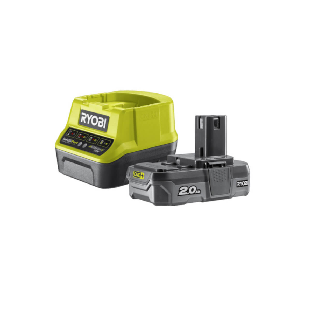 Ryobi 2,0 Ah Akku & Schnellladegerät ONE+ 18 V RC18120-120 | Starterset Produktabbildung