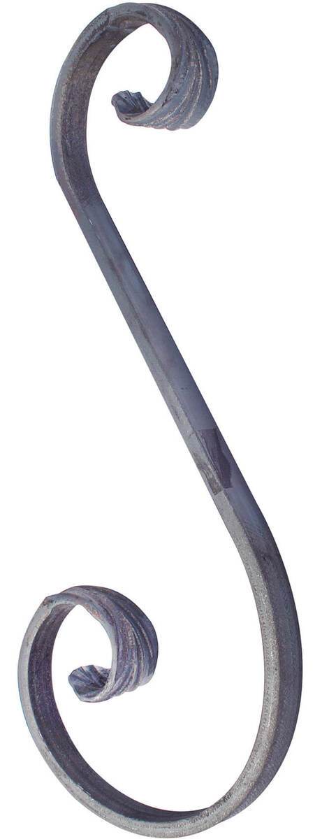 Alberts Geländer-Schnörkel, TypS, 270 x 110, roh,Treppengeländer-Schnörkel Produktabbildung 1