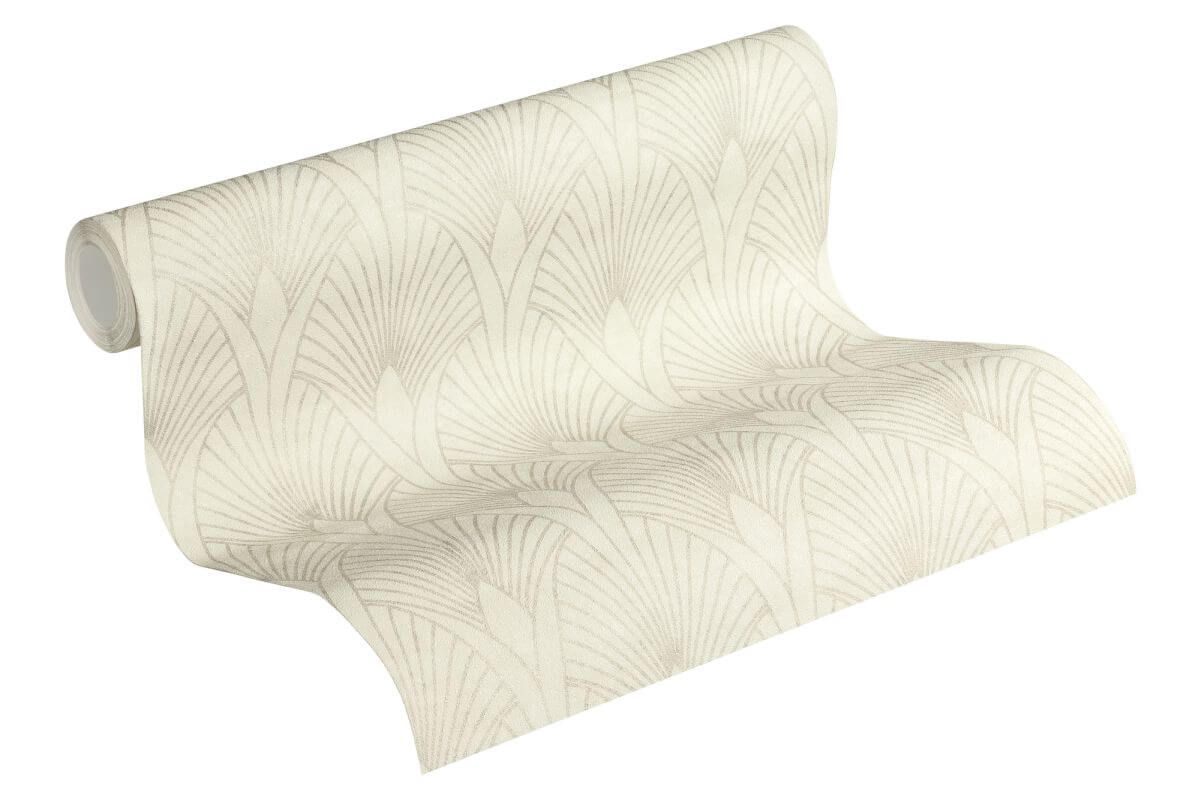 AS Creation Tapete | Geometrisches Muster Metallic Creme Weiß | New Walls Produktabbildung 3