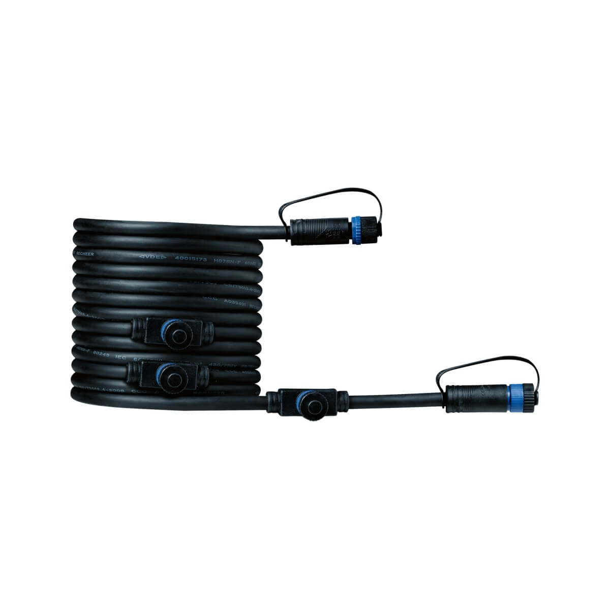 Paulmann Plug & Shine Kabel 5m, 24V, IP68, Schwarz, 1in-4out, Connector Produktabbildung