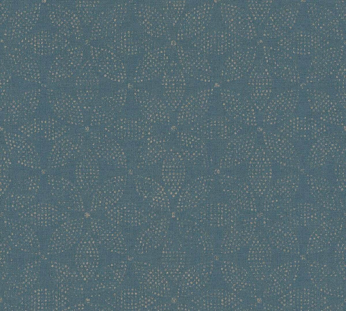 AS Creation Tapete | Geometrisches Muster Blau Metallic | Ethnic Origin Produktabbildung 1