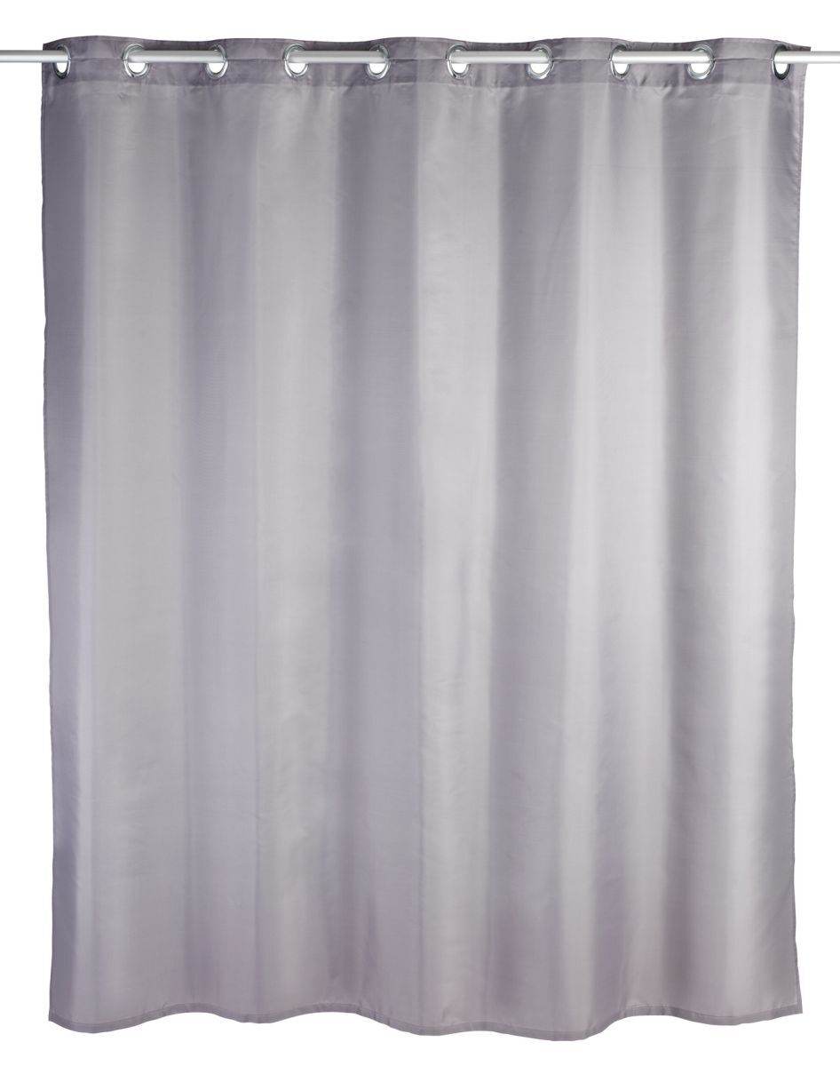 WENKO Anti-Schimmel Duschvorhang, Textil (Polyester), 180 x 200 cm, waschbar Produktabbildung 2