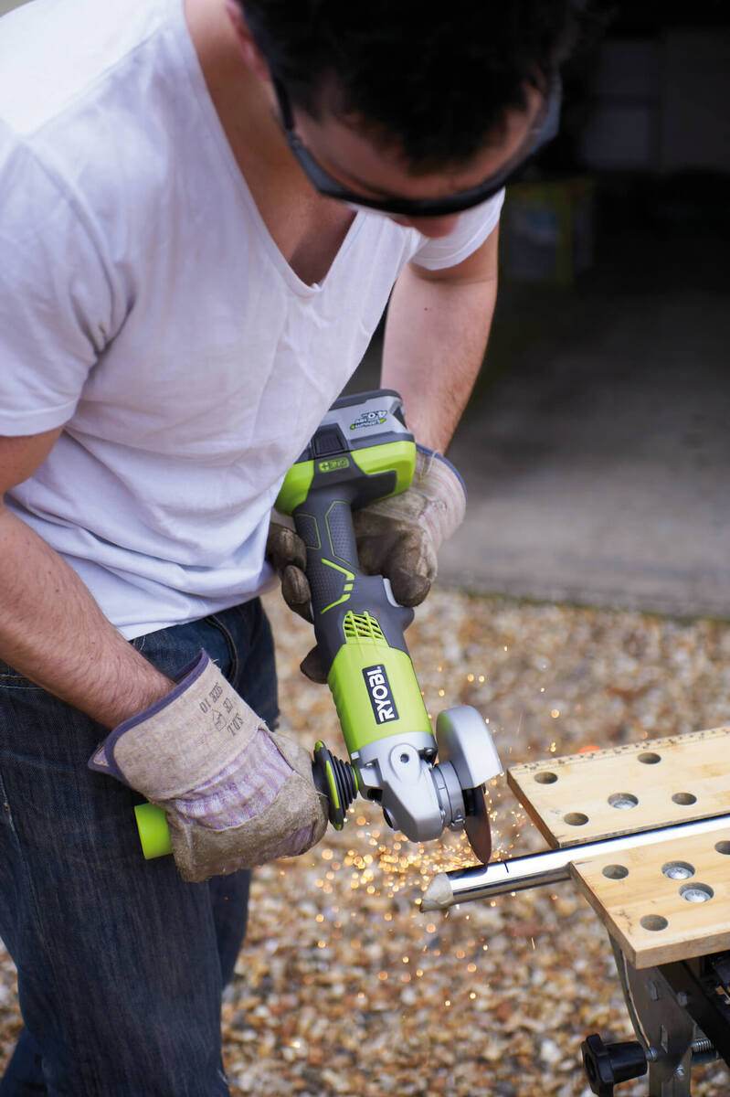 Ryobi Akku-Winkelschleifer ONE+ 18 V ohne Akku | Ladegerät R18AG-0 Akku-Schleifer Produktabbildung 3