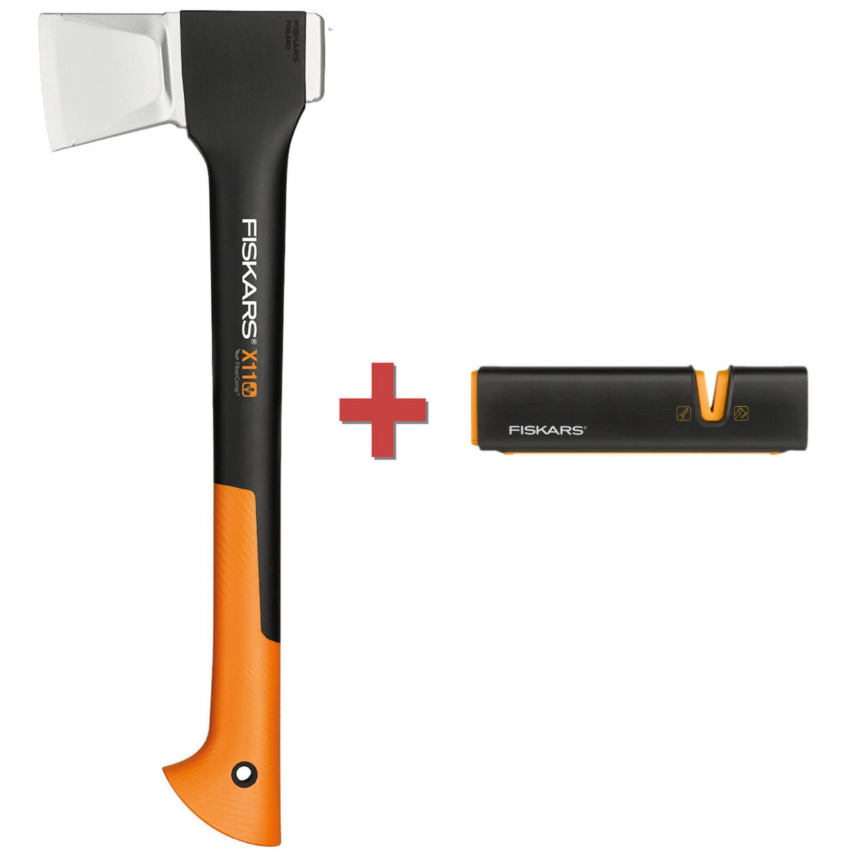 Fiskars Spaltaxt X11-S inklusive Xsharp Axtschärfer | Kleine Axt | Holzbeil Produktabbildung 1