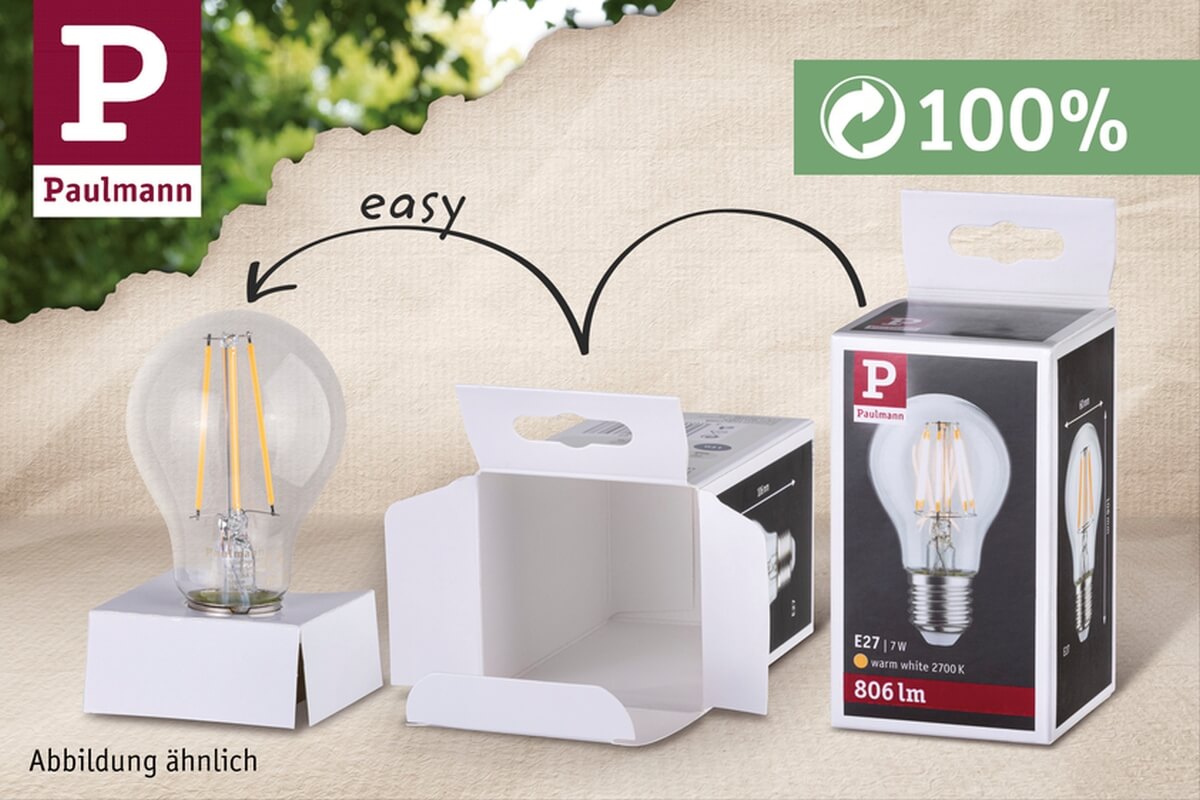 Paulmann LED Tropfen 5W = 40W, 470 lm, E14, Weiß matt, Neutralweiß (4000 K), dimmbar Produktabbildung 3