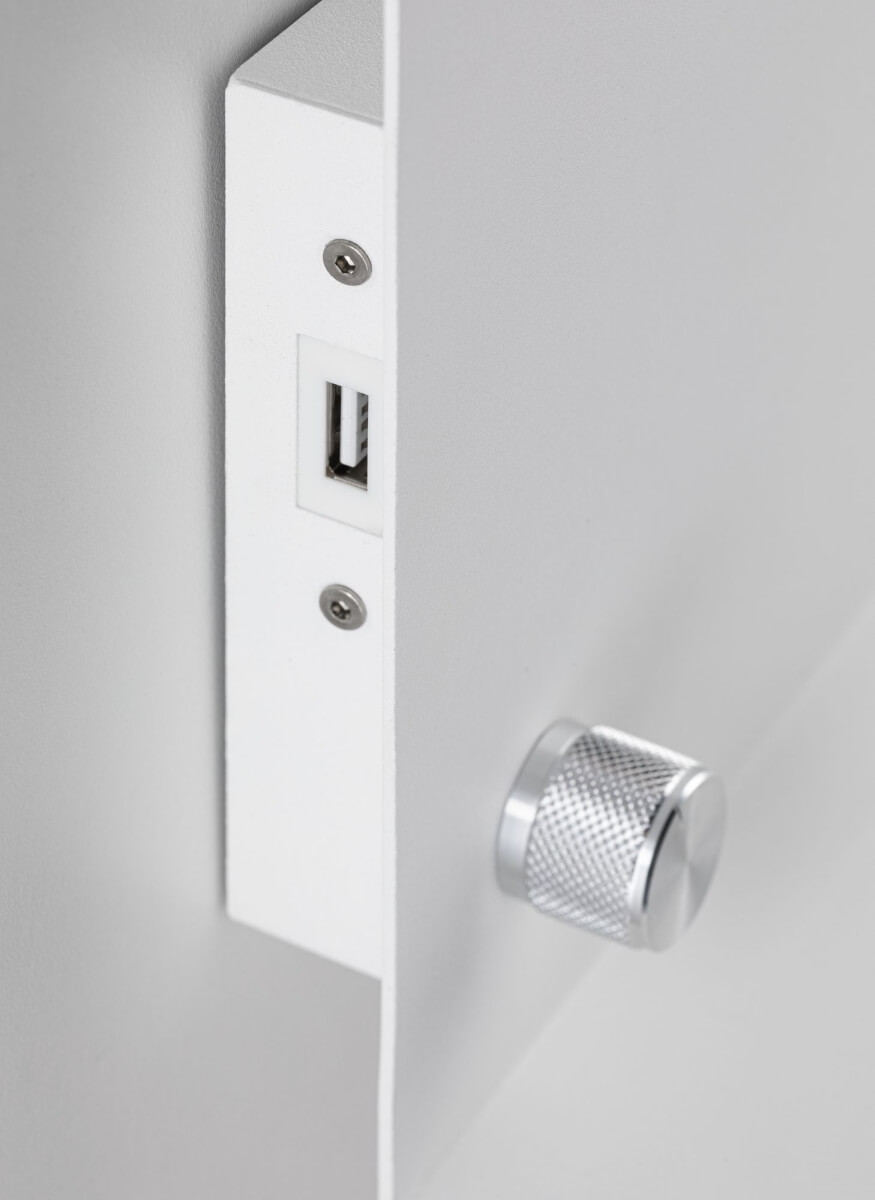 Paulmann LED Wandleuchte mit Ablage Jarina 4,5 W, Metall, 3000 K, 440 lm, Wandlampe Produktabbildung 3