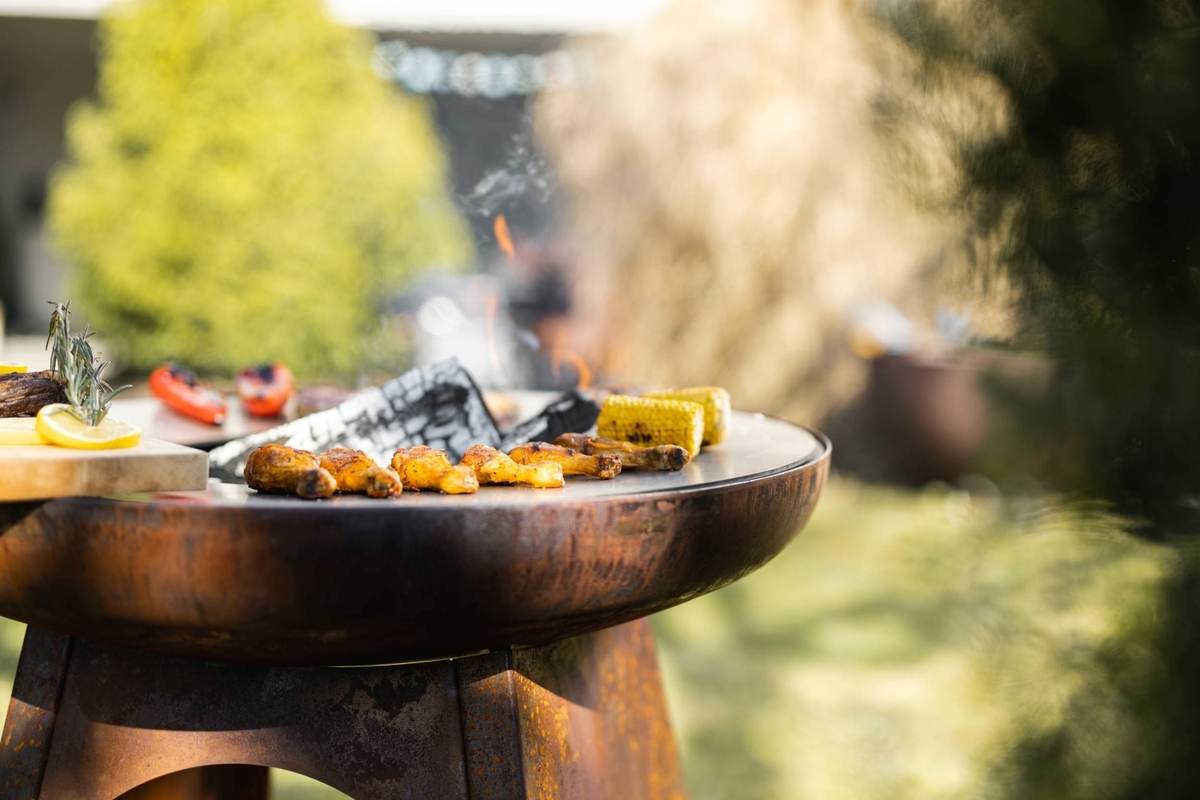 Feu du Jardin Gartenfeuer TOPUP rost mit Edelstahlplatte, Feuerstelle, ohne Grillrost und Schwenkarm Produktabbildung 7